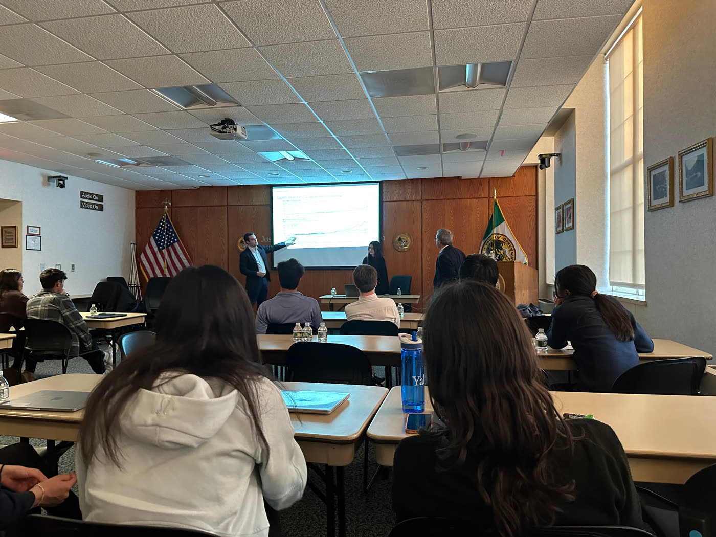 Students at the Greenwich Finance Series Financial Literacy for High Schoolers event